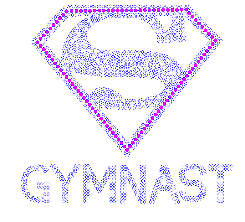 Super Gymnast Rhinestone/STUD Combo- SELECT COLOR